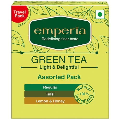 Emperia Green Tea - With Plain, 6.7 g (5 Tea Bags x 1.34 g Each)-1.webp
